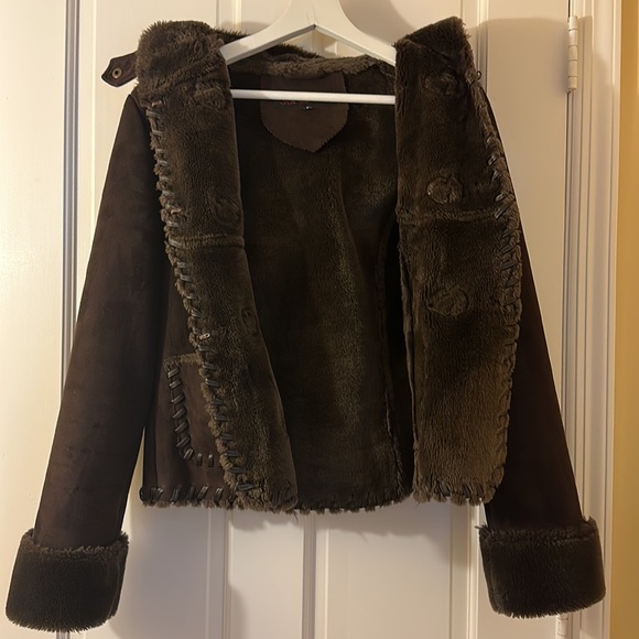 Via Spiga faux Suede fur coat - Picture 5 of 7